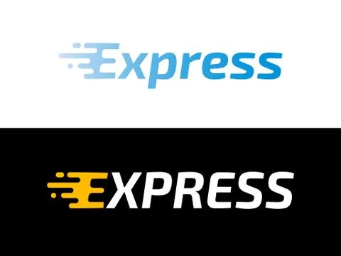 Transport logistic Express delivery vector logo Stock Illustration