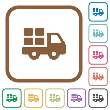 Transport simple icons 스톡 일러스트