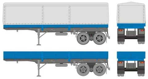 Transport trailer Stock Illustration