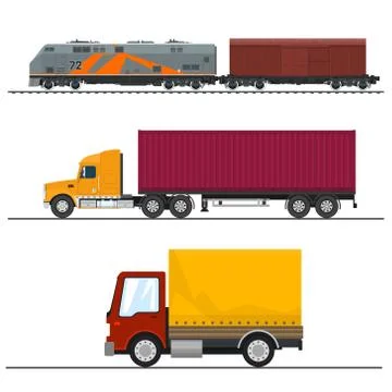 Transportation and Cargo Services イラスト素材