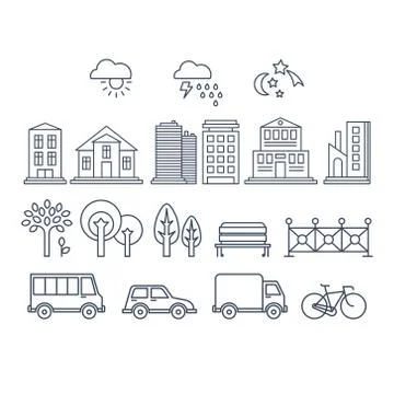 Transportation and City Traffic Infographics Elements. Vector Illustartion 스톡 일러스트