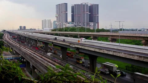 Transportation and Infrastructure in Indonesia. Stock Footage 327845632