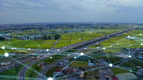 Transportation and technology concept. ITS (Intelligent Transport Systems). Mobi Vidéo 130299899