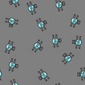 Transportation carbon vector seamless pattern Stock Illustration