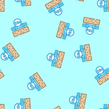 Transportation carbon vector seamless pattern イラスト素材