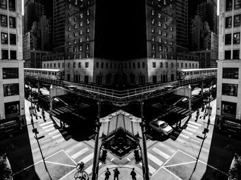 Transportation in Chicago 写真素材