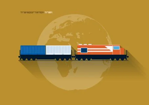 Transportation concept icon Stock Illustration