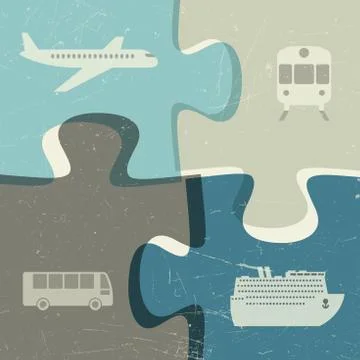 Transportation concept 스톡 일러스트