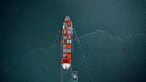 Transportation by container ship Video stock 127930101
