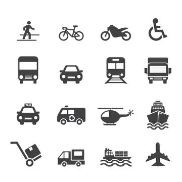 Transportation icon Stock Illustration