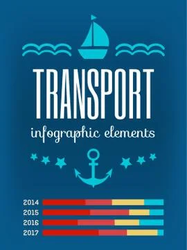 Transportation Infographic Elements. Stock Illustration