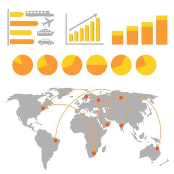 Transportation infographics Stock Illustration