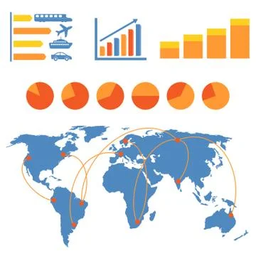 Transportation infographics Stock Illustration