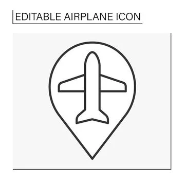 Transportation line icon Stock Illustration