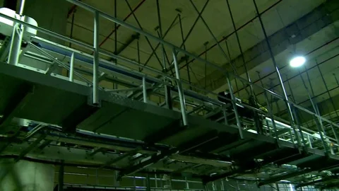 Transportation logistics warehouse interior Stock Footage 73672930