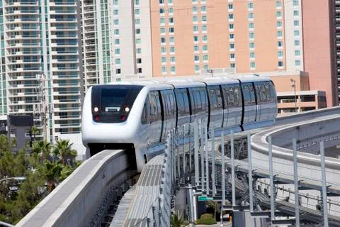 Transportation: Monorail Train Fotos Stock