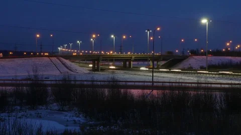 Transportation night. timelapse Stock-Footage 71219017