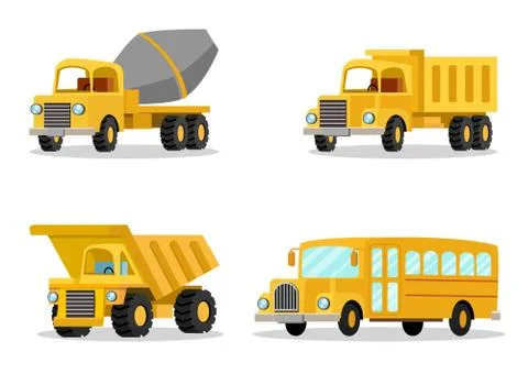 Transportation object set bundle vector illustration Stock-Illustration