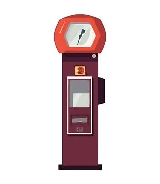 Transportation refueling with gasoline Stock Illustration