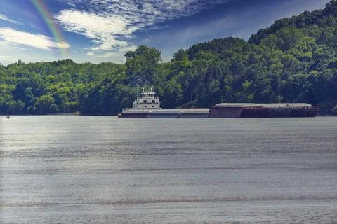 Transportation on the river 写真素材