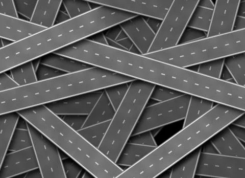 Transportation roads background Stock Illustration