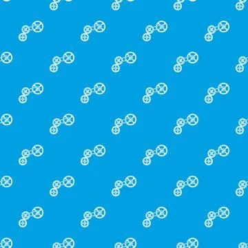 Transportation system pattern seamless blue Stock Illustration