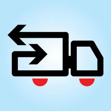 Transportation theme vector graphic イラスト素材