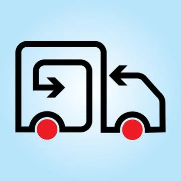 Transportation theme vector graphic イラスト素材