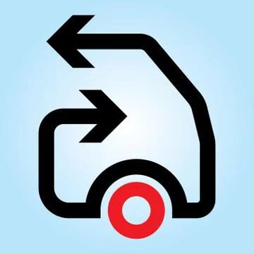 Transportation theme vector graphic イラスト素材