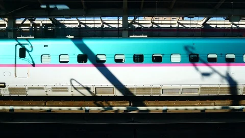 Transportation Video of The view from the hight speed train window is moving  Stock Footage 99953590