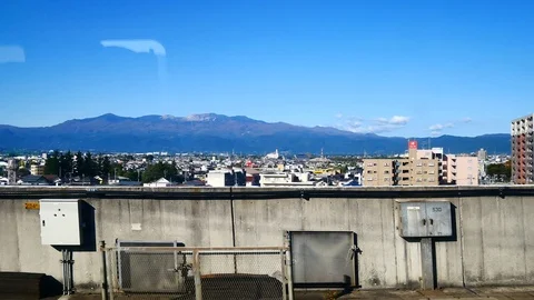 Transportation Video of The view from the hight speed train window is moving  Stock Footage 99971877