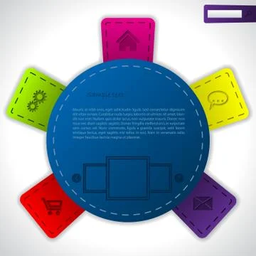 Transportation web template design Stock Illustration