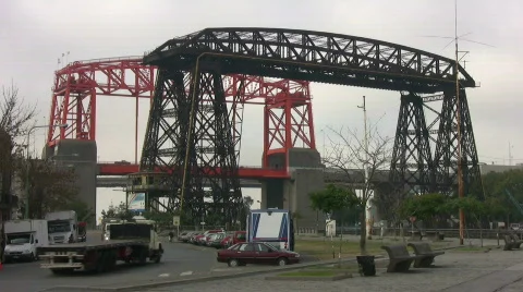 Transporter bridge Stock-Footage 418048