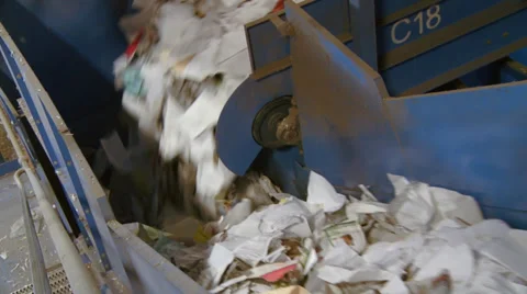 Transporting recyclables (1 of 10) Stock Footage 32283682