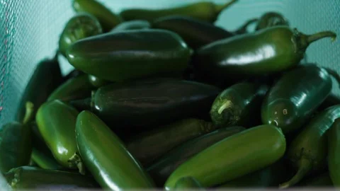 Transporting serrano peppers in a cloth sack Stock Footage 130048804