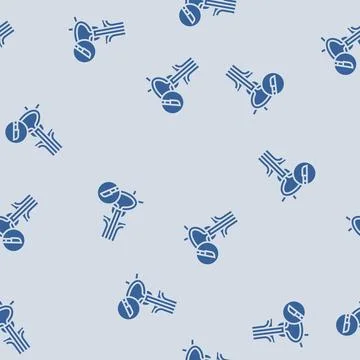 Transurethral resection prostate surgery glyph seamless pattern Stock Illustration