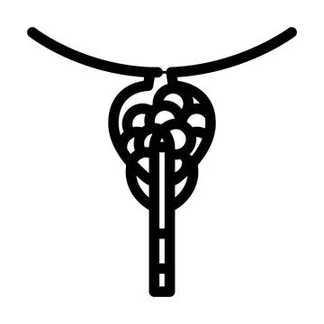 Transurethral resection prostate surgery line icon vector illustration Stock Illustration