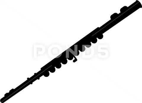 Transverse flute Stock Illustration