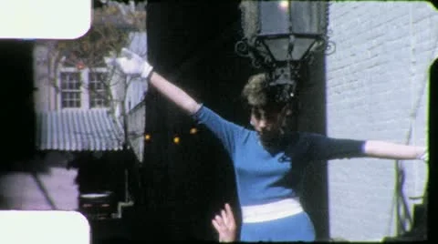 TRANSVESTITE DRAG QUEENS Transgender LBQT Woman Man Vintage Film Home Movie 4136 Stock Footage