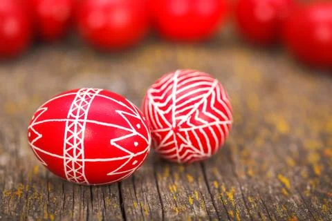 Transylvanian easter eggs Stock Photos