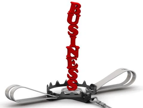 The trap for business 스톡 일러스트