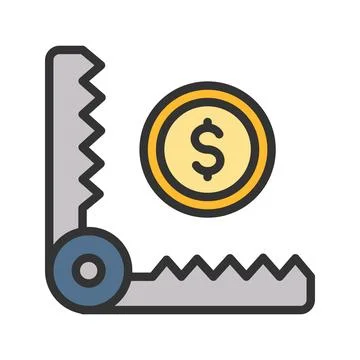 Trap icon vector image. Stock Illustration