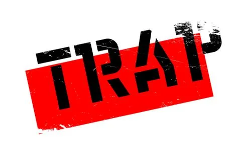 Trap rubber stamp Stock Illustration