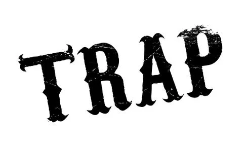 Trap rubber stamp Stock Illustration