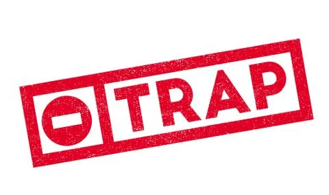 Trap rubber stamp Stock Illustration