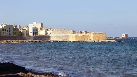 Trapani the pearl of the Mediterranean Video stock 73605194