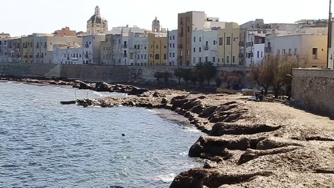 Trapani the pearl of the Mediterranean Video stock 73620206