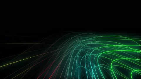 Trapcode 3d stroke line background. Beautiful colorful abstract flow seamle.. Stock-Footage 237519158