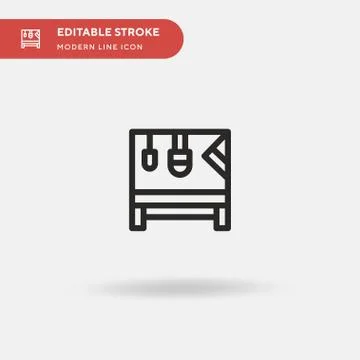 Trapeze Simple vector icon. Illustration symbol design template for web mobil Stock Illustration