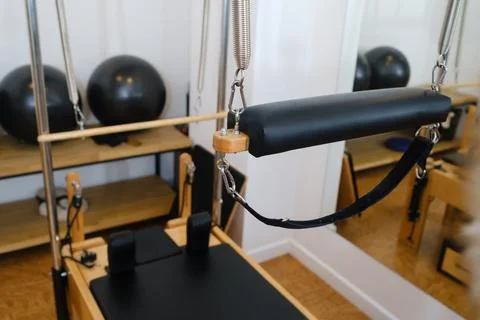 Trapeze table. Trapeze table - Pilates exercise machine Stock Photos